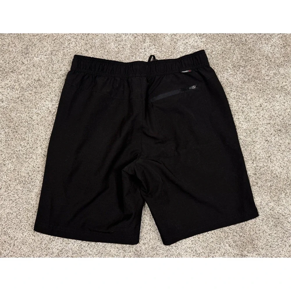 Gerry Mens Black Active Shorts Elastic Waist Drawstring Hiking Training Small